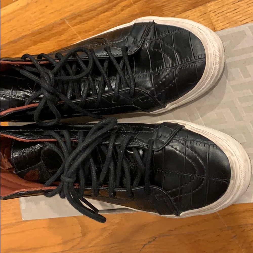 Vans black high tops, Women’s Sz 8, LIKE NEW